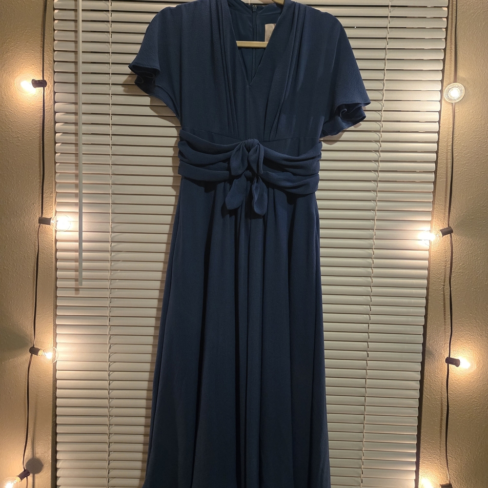 Elegant Blue Women's Dress